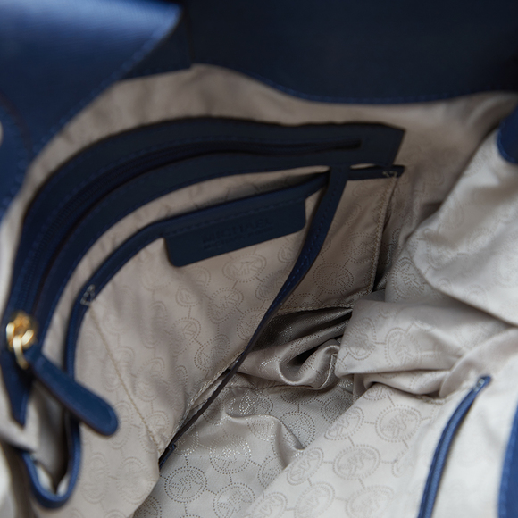 MICHAEL MICHAEL KORS Blue Saffiano Leather Large Hamilton Tote - Picture 7 of 9